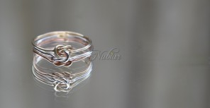 liefdesring met 3 kleuren goud