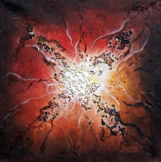 abstract explosie schilderij explosion