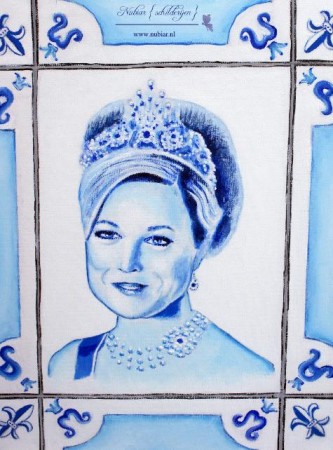 Prinses Maxima delfts blauw