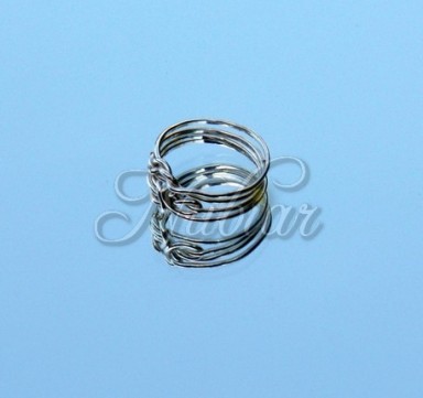 ring met knoop  dubbele knoop