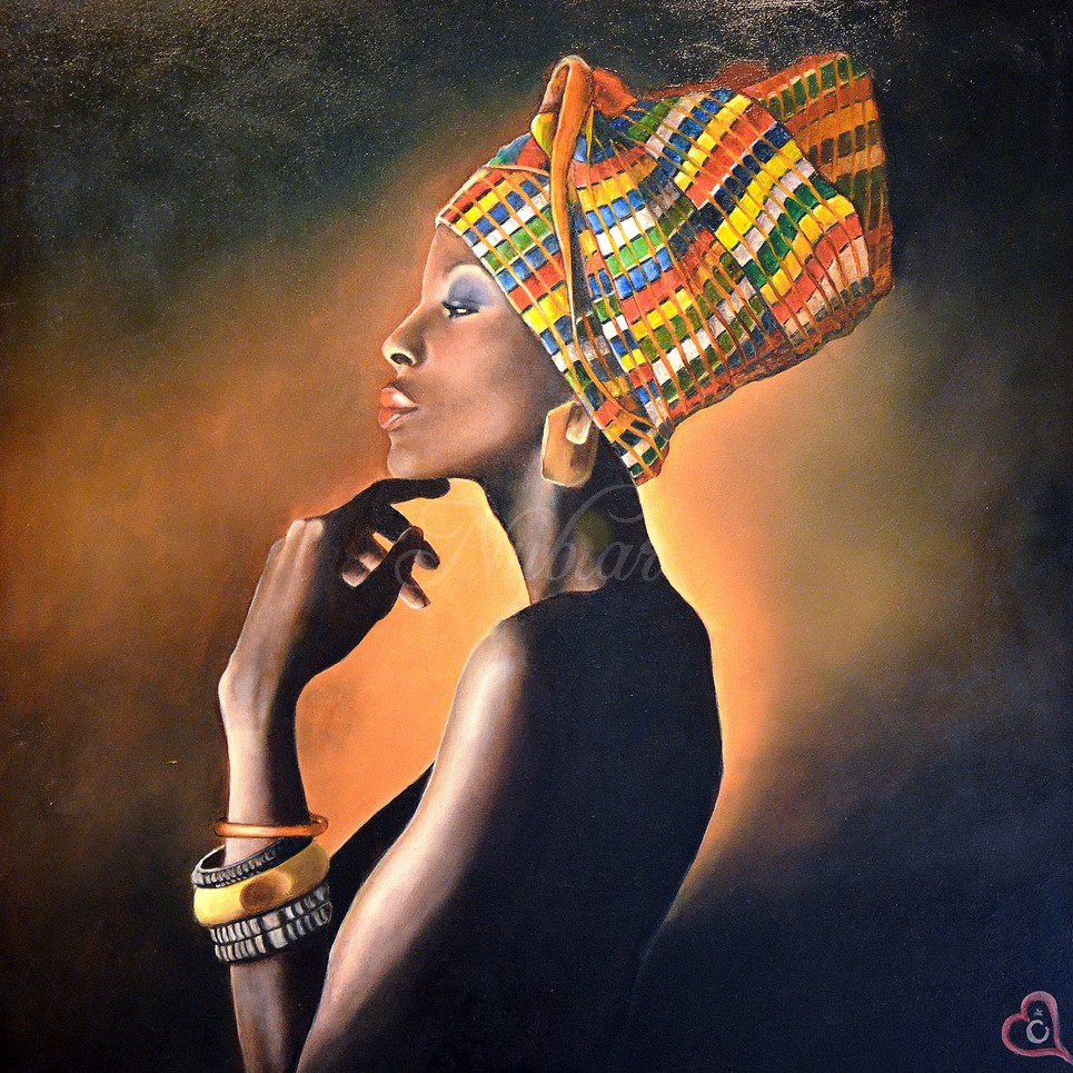 Afrikaans vrouw met sieraden