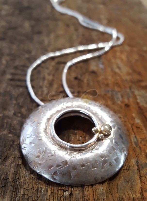 Hanger zilver met goud
